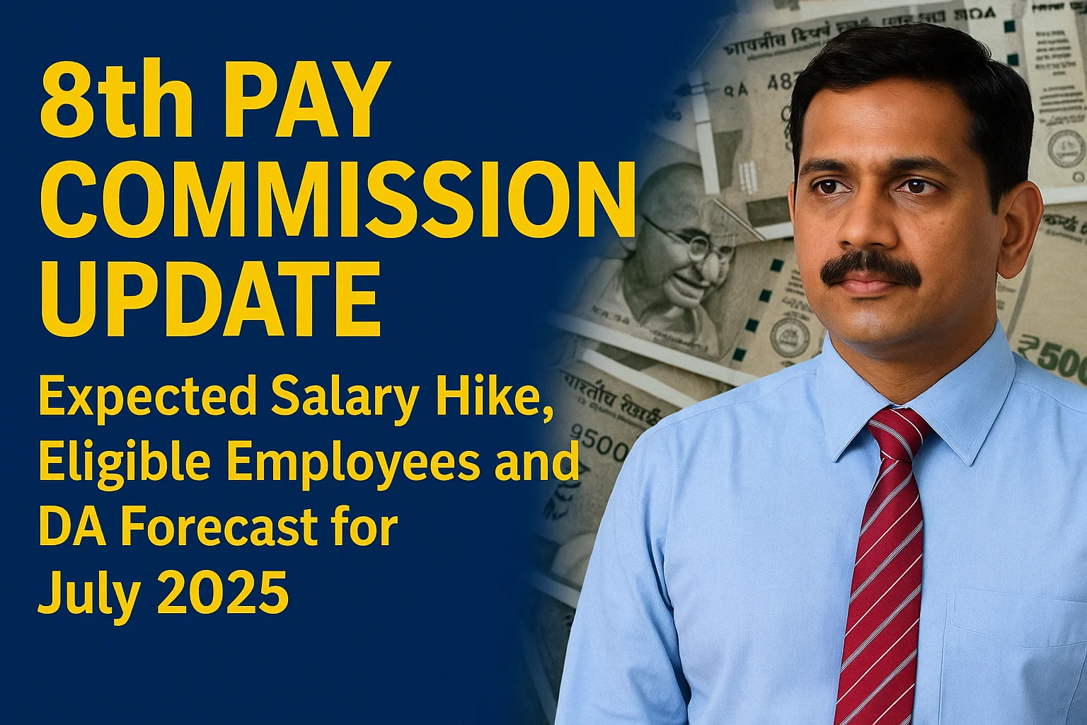 8th Pay Commission Update: Expected Salary Hike, Eligible Employees and DA Forecast for July 2025
