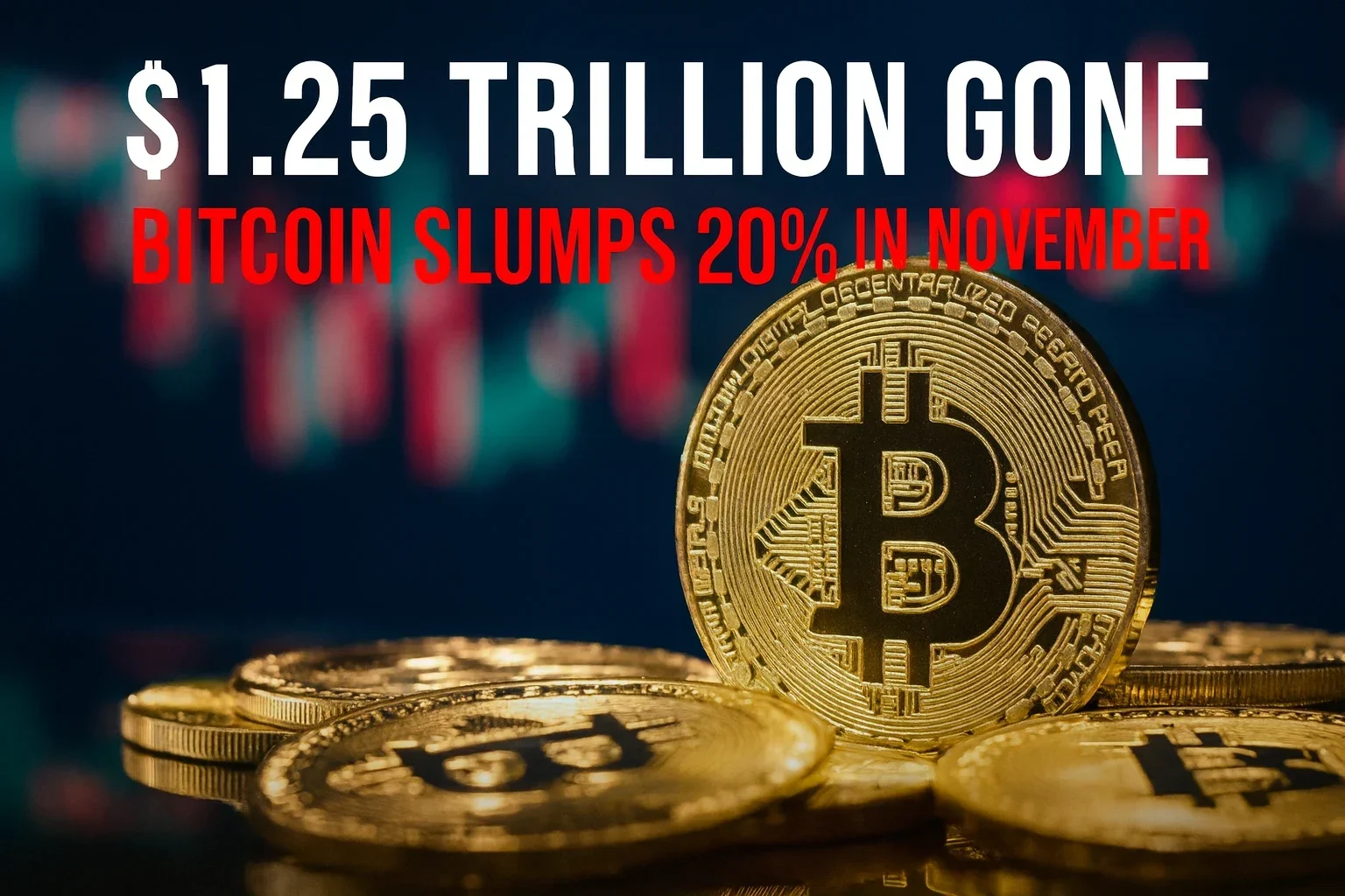 Crypto Market Loses $1.25 Trillion as Bitcoin Drops Over 20% in November