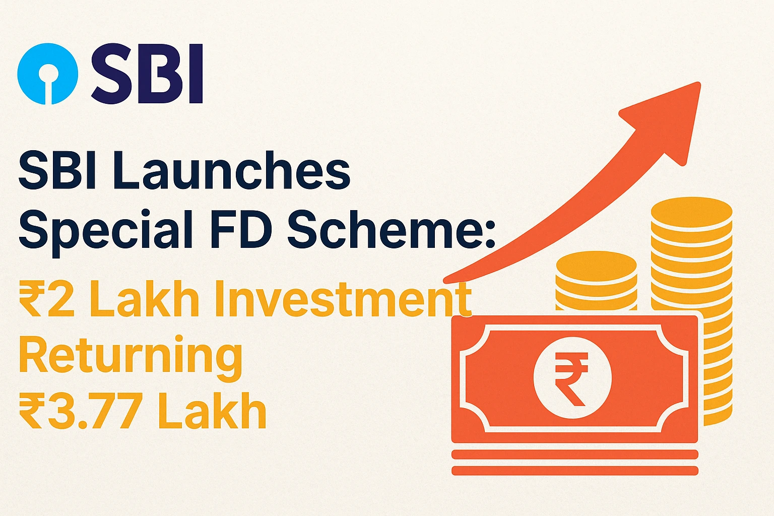 SBI Launches Special FD Scheme: ₹2 Lakh Investment Returning ₹3.77 Lakh