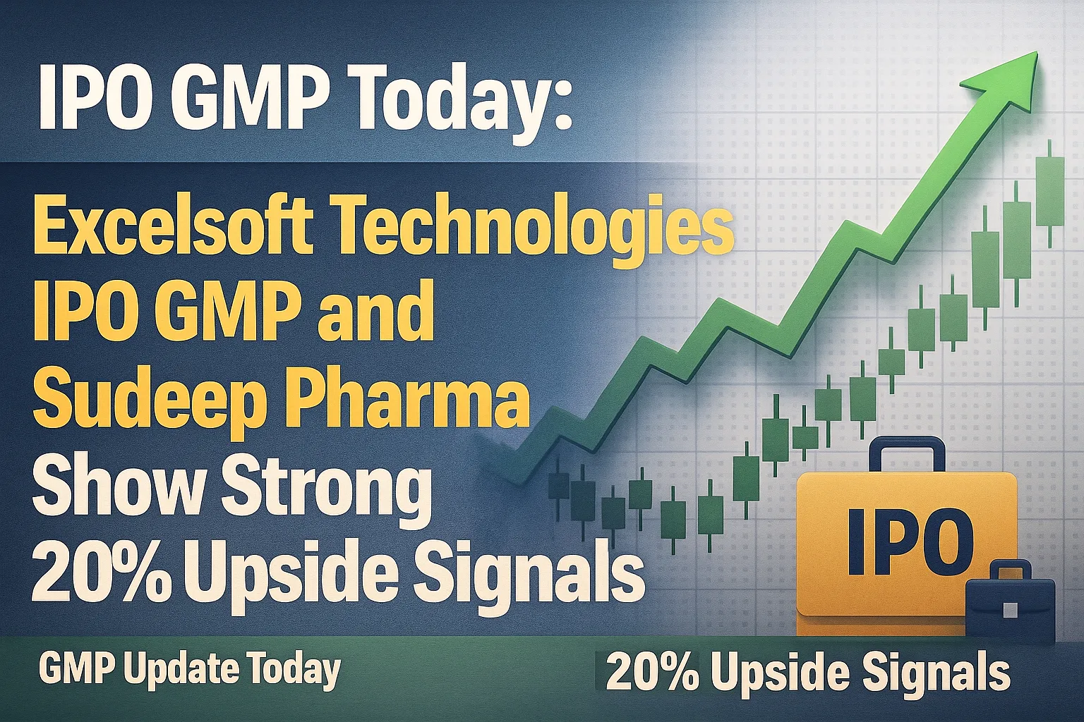 Today’s IPO GMP Update: Excelsoft Technologies IPO GMP and Sudeep Pharma Show Strong 20% Upside Signals