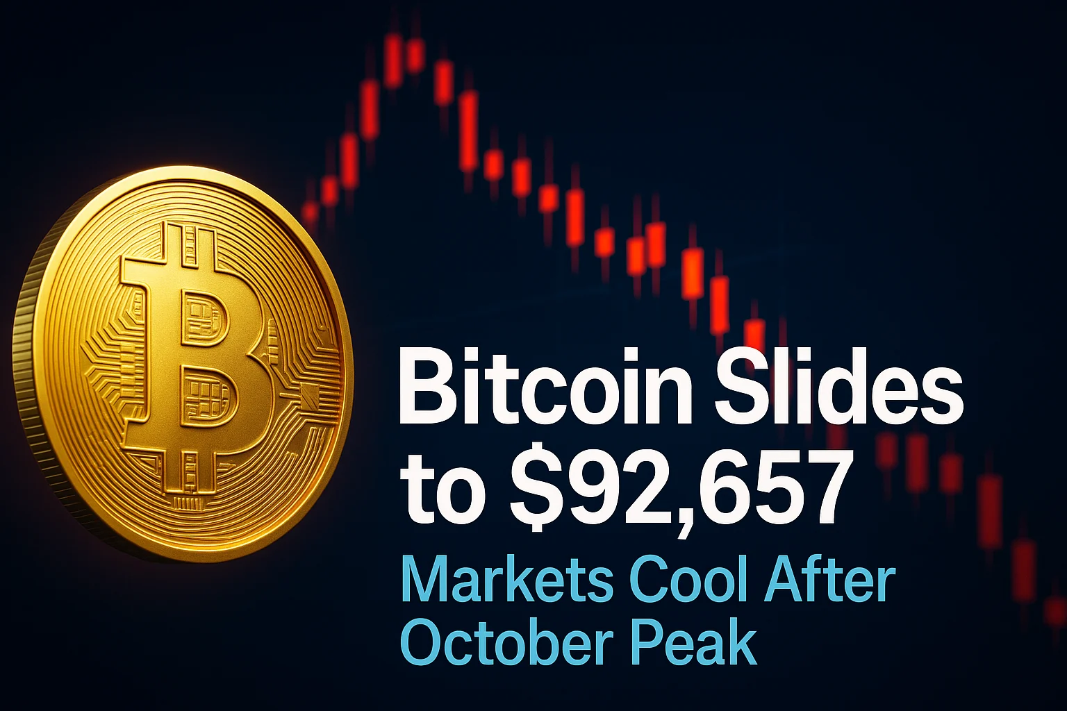 Bitcoin Slides to $92,657 as Markets Cool After October Peak