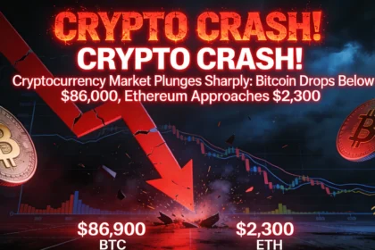 Cryptocurrency Market Plunges Sharply: Bitcoin Drops Below $86,000, Ethereum Approaches $2,300