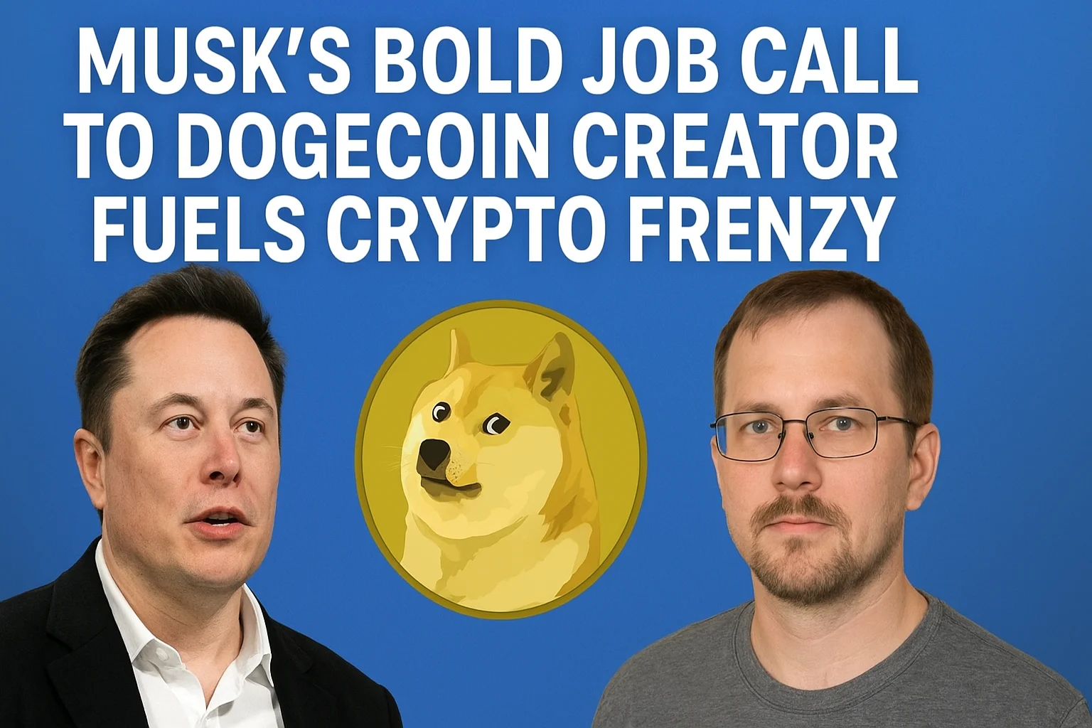 Musk's Bold Job Call to Dogecoin Creator Fuels Crypto Frenzy