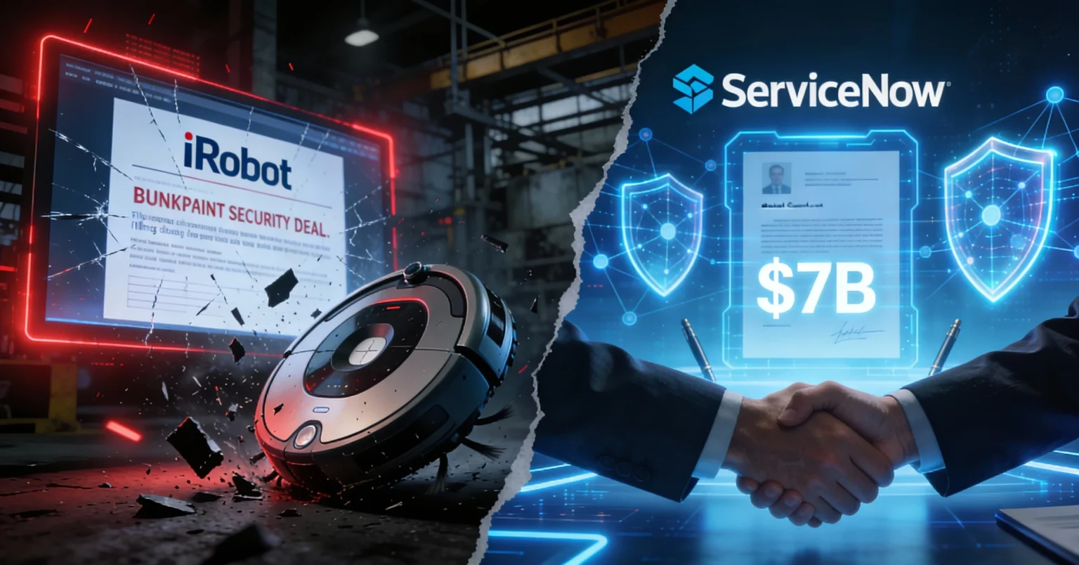 iRobot Files for Bankruptcy as ServiceNow Eyes a $7 Billion Cybersecurity Deal