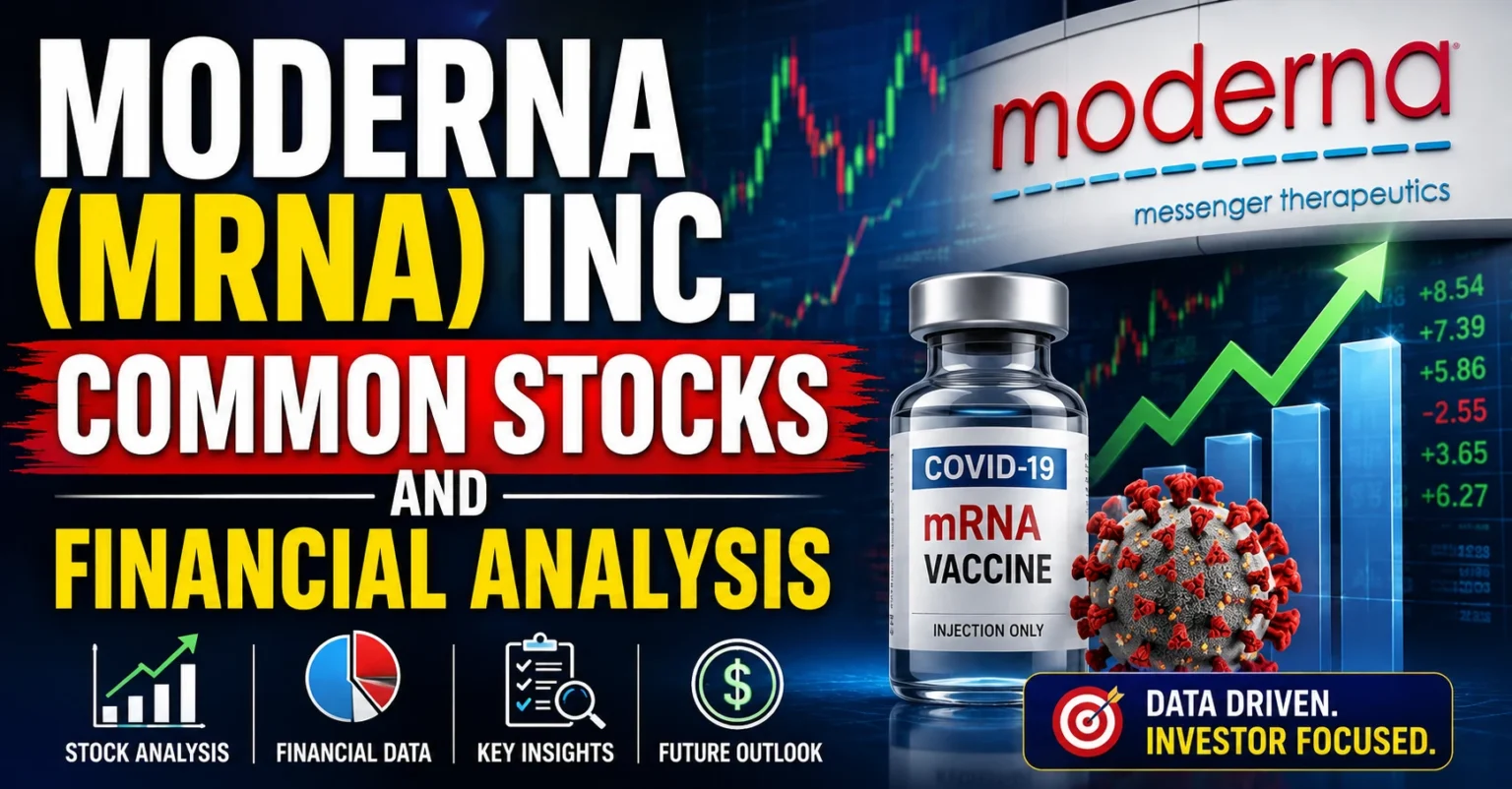MODERNA (MRNA) INC. COMMON STOCKS AND FINANCIAL ANALYSIS